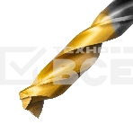 Сверло спиральное по металлу 9 x 125мм, Р6М5, Golden Tip, многогранная заточка Denzel, фото6