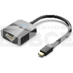 Мультимедиа конвертер Vention USB Type C M/HDMI F, Черный, фото3