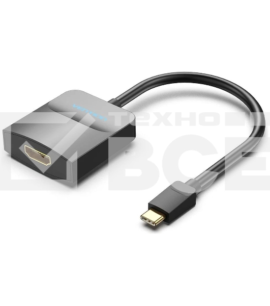 Мультимедиа конвертер Vention USB Type C M/HDMI F, Черный