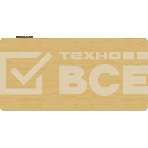 Стол для компьютера Cactus CS-ED-WTBAM столешница бамбук, бежевый каркас белый, фото6