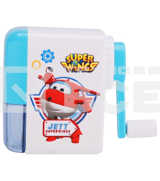 Точилка для карандашей механическая Deli ER10409 Super Wings 1 отверстие пластик ассорти