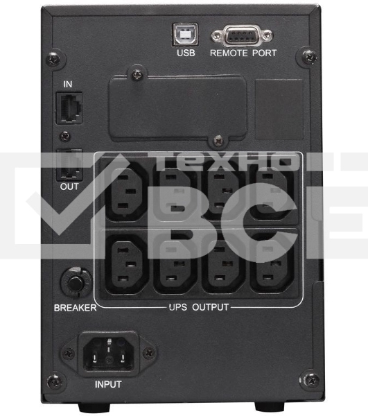 Источник бесперебойного питания Powercom Smart King Pro+ SPT-1000-II LCD 800Вт 1000ВА черный