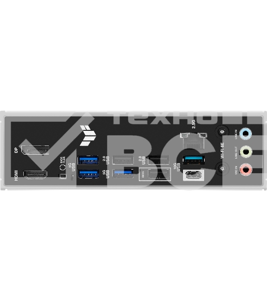 Материнская плата ASUS TUF GAMING B650-E WIFI, AM5, AMD B650, 4xDDR5, 4xSATA, 3xM.2, 1xPCIe 4.0 x16, 1xPCIe 4.0 x16, 1xPCIe x1, 1xDP, 1xHDMI, 1x2.5Gb LAN, Wi-Fi 6E, Bluetooth 5.3, 2xUSB-C (1x10Gbps, 1x20Gbps), 3xUSB-A 5Gbps, 2xUSB-A 10Gbps, 3xUSB-A 2.0, 5