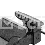 Тиски слесарные BVH-150, 150 мм, поворотные, стальная направляющая, с наковальней Denzel, фото26