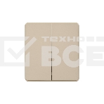 Выключатель KRANZ ROUND 2 кл 10А с/у шелк, фото 1