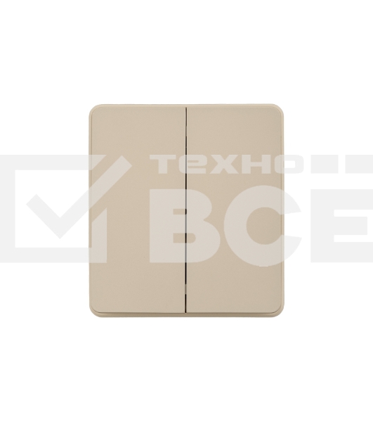 Выключатель KRANZ ROUND 2 кл 10А с/у шелк