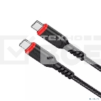 Кабель HOCO X59/USB кабель Type-C/3m/3A/Нейлон/черный, фото4