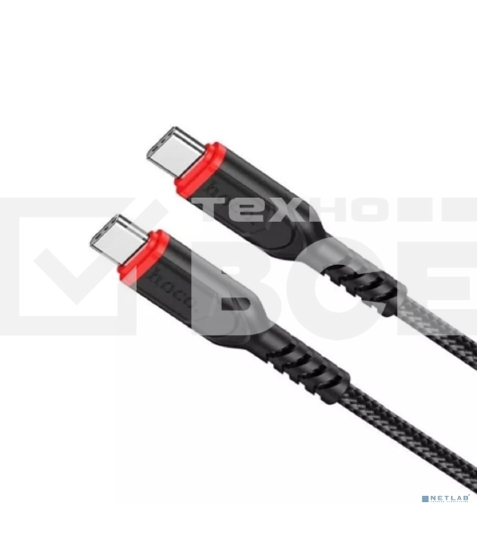 Кабель HOCO X59/USB кабель Type-C/3m/3A/Нейлон/черный