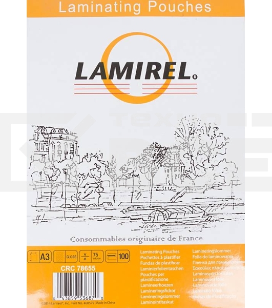 Пленка для ламинирования Lamirel 75мкм A3 (100шт) (LA-78655)