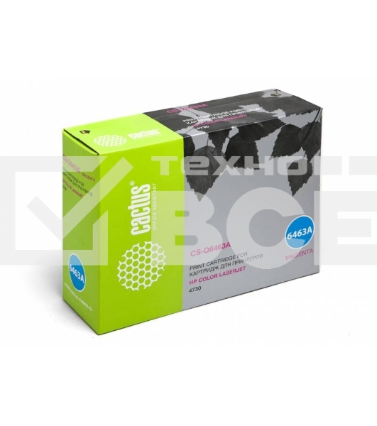Картридж лазерный Cactus CS-Q6463AR пурпурный (12000 стр.) для HP CLJ 4730