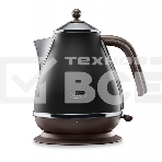 Чайник DeLonghi 2000Вт, 1,7л., 360*, скрыт. нагрев. элемент, металл/пластик, черный, KBOV 2001.BK, фото2