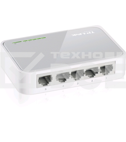 Коммутатор TP-Link SOHO TL-SF1005D Коммутатор 5-port 10/100M mini Desktop Switch, 5 10/100M RJ45 ports, Plastic case