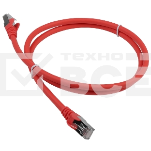 Патч-корд LANMASTER LSZH FTP кат.6A, 2.0 м, красный