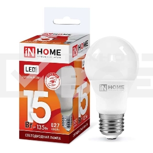 Лампа светодиодная LED-A60-VC 15Вт 230В E27 6500К 1350лм IN HOME 4690612020280
