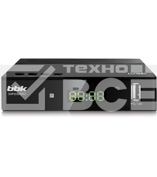 Ресивер DVB-T2 BBK SMP026HDT2 черный