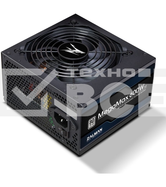 Блок питания Zalman ZM600-TXII V2, 600Вт, 80 PLUS, 120мм, черный