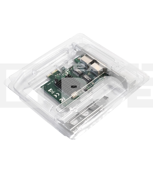 Сетевой адаптер ExeGate EXE-BCM5720 (PCI-E x1 v2.0, порты 2xRJ45, 10/100/1000Mbps, Gigabit Chipset Broadcom BCM5720)
