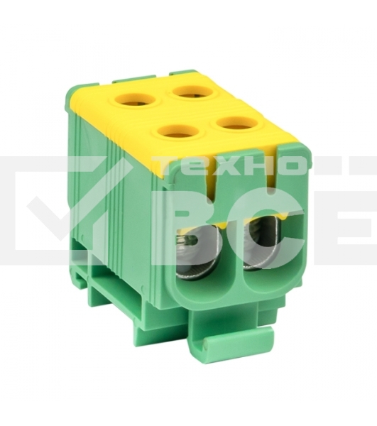 Клемма силовая вводная двойная КСВ 16-50 желто-зеленая EKF PROxima plc-kvs2-16-50-y-green EKF