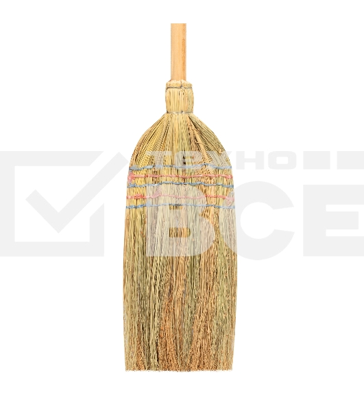 Метла Россия натуральная, деревянный черенок 93337
