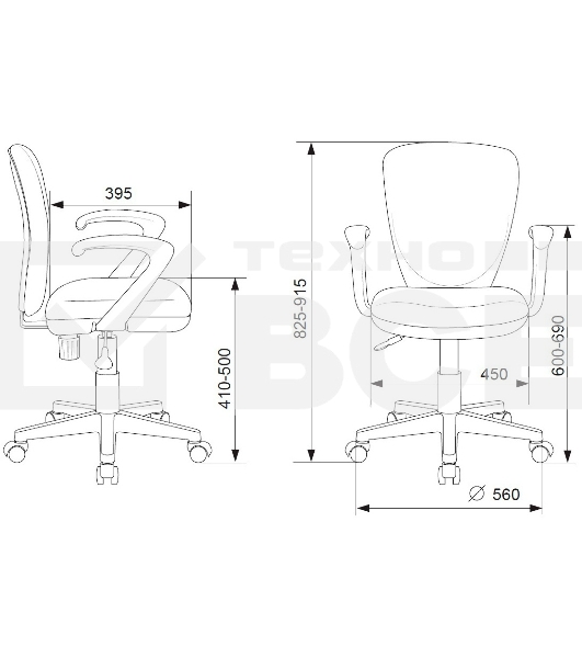 Кресло детское Бюрократ KD-W10 голубой овечки крестов. пластик пластик белый