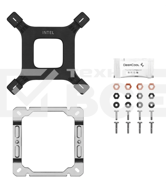 Кулер для процессора DEEPCOOL AG500 DIGITAL WH ARGB белый, 120 мм, алюминий/медь, 1950 об/мин, 29.4 дБ, 4 pin, 240 Вт, 158 мм