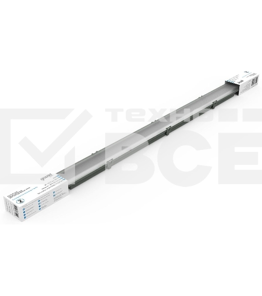 Светильник линейный Gauss СПП-Т8-G13 LITE 220-230V IP65 1276*60*55мм для LED ламп 1х1200мм 1/16