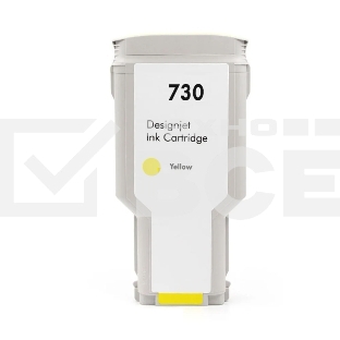 Струйный картридж NV Print 730 (NV-P2V70A) Yellow для HP DesignJet T1700, T1600, T2600 (300 мл)