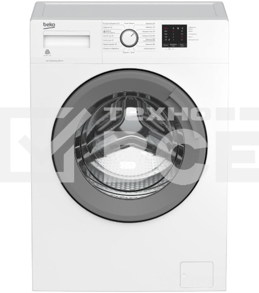 Стиральная машина Beko RGE78511XSW (7321030003) белый, загрузка фронтальня 7 кг, 1000 об/мин., класс: А+++