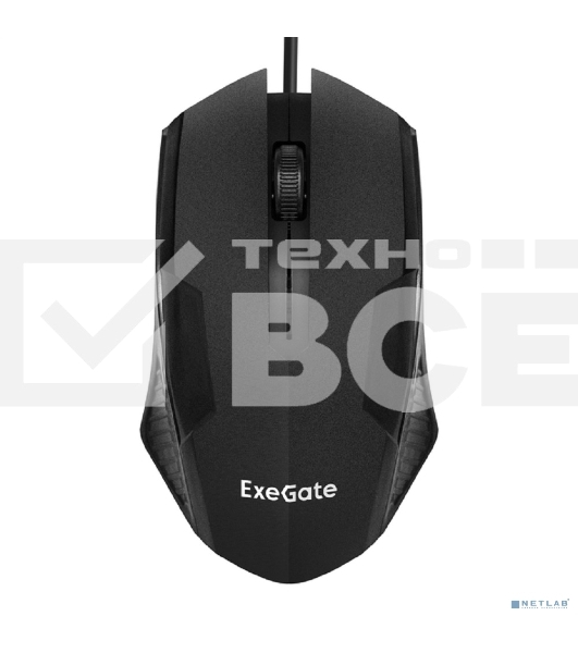 Мышь проводная ExeGate SH-9025L OEM черный, 1000 dpi, USB, кнопки - 3