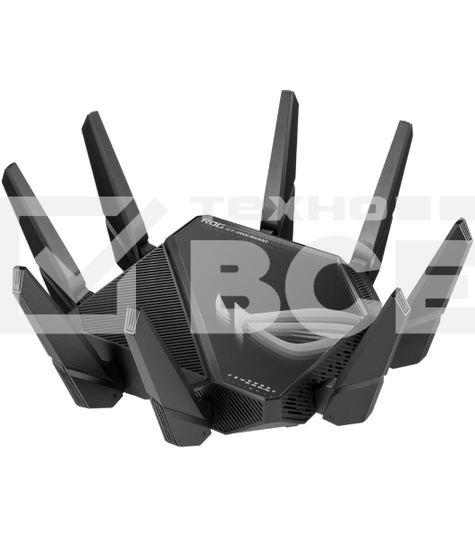 Роутер ASUS ROG GT-AXE16000 802.11 a/b/g/n/ac/ax до 1148 + 4804Мбит/c, 2,4 + 5 гГц, 8 антенн, USB, GBT LAN ; 90IG06W0-MU2A10