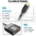 Мультимедиа конвертер Vention USB Type C M/HDMI F, Черный, фото2