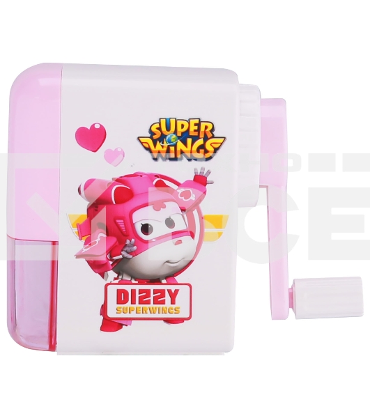Точилка для карандашей механическая Deli ER10409 Super Wings 1 отверстие пластик ассорти