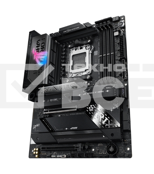 Материнская плата ASUS ROG STRIX X870E-E GAMING WIFI, AM5, AMD X870E, 4xDDR5, 4xSATA, 5xM.2, 1xPCI-E 5.0 x16, 1xPCI-E 4.0 x4, 1xHDMI, 1xUSB-C 3.2 Gen 2, 1xUSB-C 3.2 Gen 2x2, 2xUSB-C 4.0, 1x 5Gb LAN, 9xUSB-A 3.2 Gen 2, 2x3.5 мм, TOSLINK, 1xWi-Fi 7, ATX