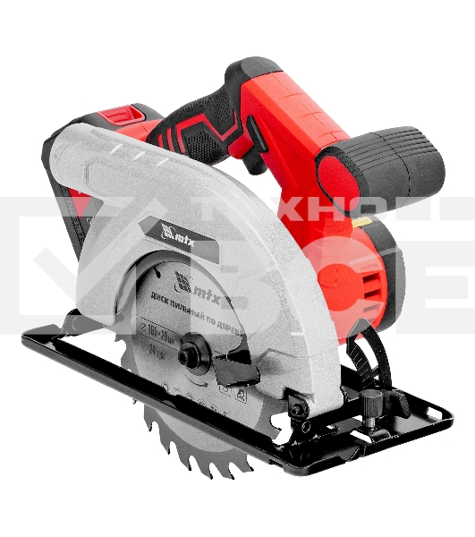 Пила циркулярная аккумуляторная MTX CCSU-20-165, 165 мм, Li-Ion, 20 В