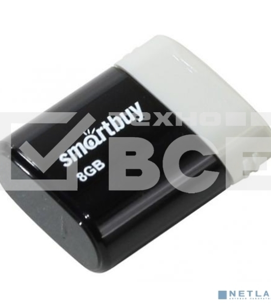 Флешка USB 8 Gb Smartbuy LARA черный SB8 GbLara-K