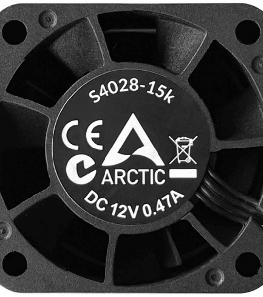 Комплект вентиляторов для корпуса Arctic S4028-15K (5 шт.) черный, 40 мм, 15000 об/мин, 4 pin