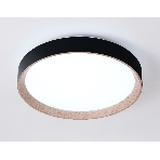 Потолочный светодиодный светильник Ambrella light FZ1324 BK/LWD черный/светлое дерево IP20 41W 3000-6400K D390*70 (ПДУ ИК), фото4