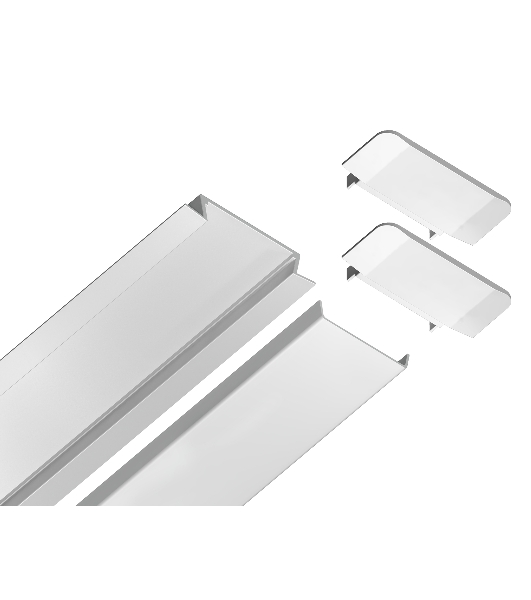 Алюминиевый профиль Ambrella light GP1100WH белый 2000*30.6*6