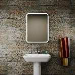 Зеркало Bau Stil 60х80, сенсорная LED подсветка, пластиковый защитный корпус, фото7