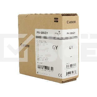 Картридж струйный Canon PFI-306 GY (6666B001) серый (330 мл) для Canon iPF8300S/8400/9400S/9400