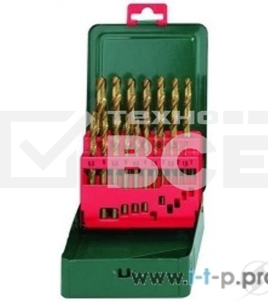 Буры,сверла,долото Metabo 627156000 Набор HSS-TiN 19 свёрел (1-10мм) в мет.кор.