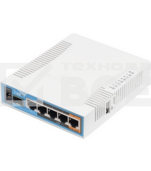 Сетевое оборудование MikroTik RB962UiGS-5HacT2HnT Роутер 2.4+5ГГц, 802.11a/b/g/n/ac, 5x Ethernet 1G, 1x SFP