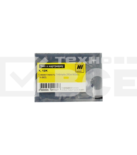 Чип к картриджу Kyocera TASKalfa 250ci/300ci(Hi-Black),new TK-865, 12K, Y