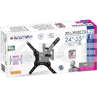 Кронштейн для LED/LCD телевизоров Kromax DIX-25 черный