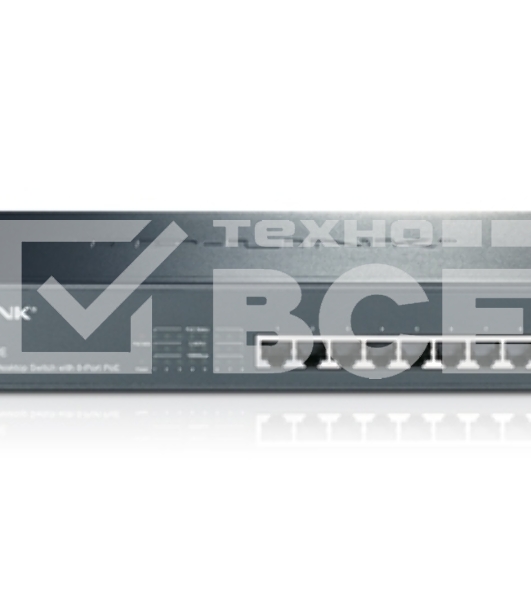 Коммутатор TP-Link SMB TL-SG1008P Коммутатор 8-port Gigabit Switch с 4 портами РоЕ