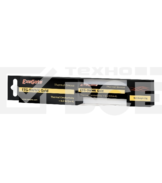 Термопаста ExeGate ETG-9WMK Gold, шприц с лопаткой, 20г