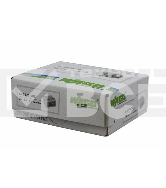 Экcпресс-клемма, 8-проводная до 2,5 мм², (50 шт./уп.) WAGO 2273-208