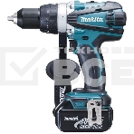Дрель-шуруповерт Makita DDF458RFE Дрель ак {18В,2х3Ач Li-ion,БЗП-13мм,0-400\2000об\м,91\58Нм,2.3кг,чем}, фото3