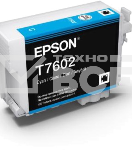 Картридж струйный EPSON C13T76024010 голубой (26 мл) для SC-P600