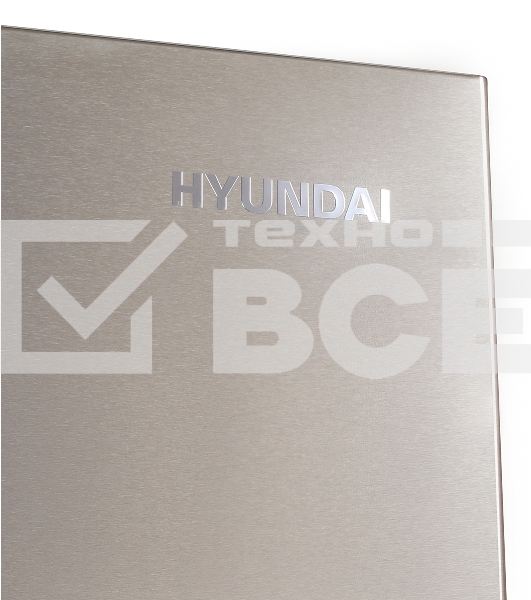 Холодильник Hyundai CS4505F нержавеющая сталь двухкамерный Side by Side 271/165л морозилка сбоку